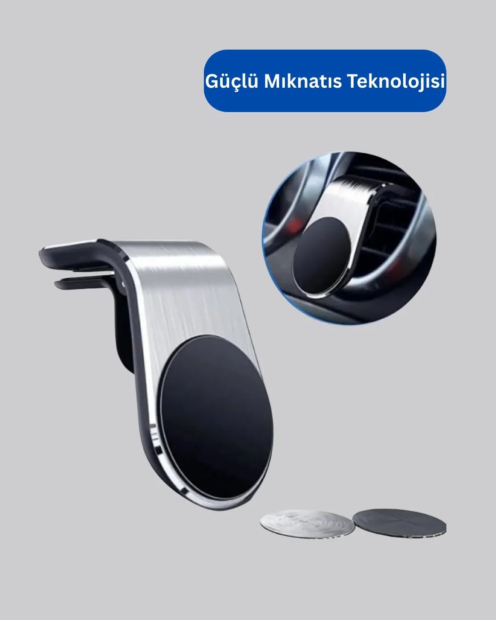Kalorifer Izgaralı Manyetik Telefon Tutucu – Sarsıntı Geçirmez