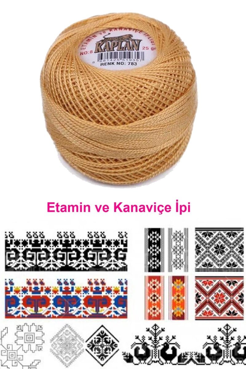 Kaplan Etamin Ve Kanaviçe İpi 8 No Kod/Renk: 666 - Royaleks
