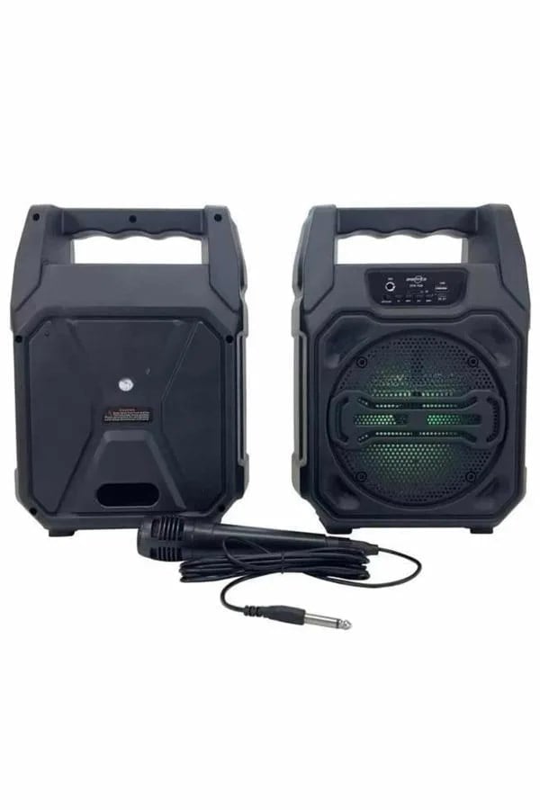 Karaoke Mikrofonlu Fm Radyolu Bluetooth Hoparlör Yüksek Ses Kaliteli