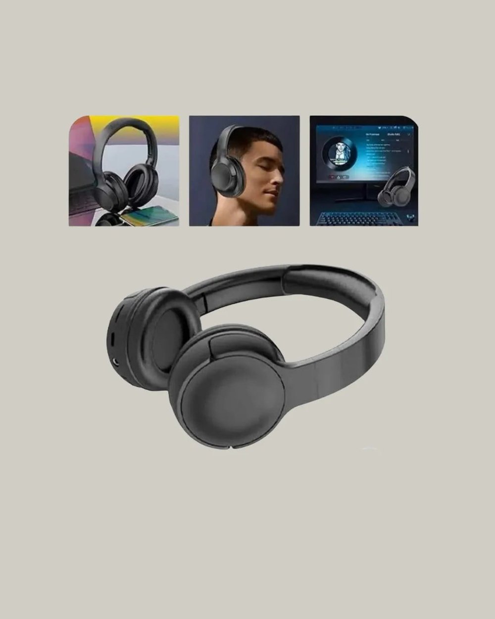 Katlanabilir USB-C Şarjlı Bluetooth Kulaklık