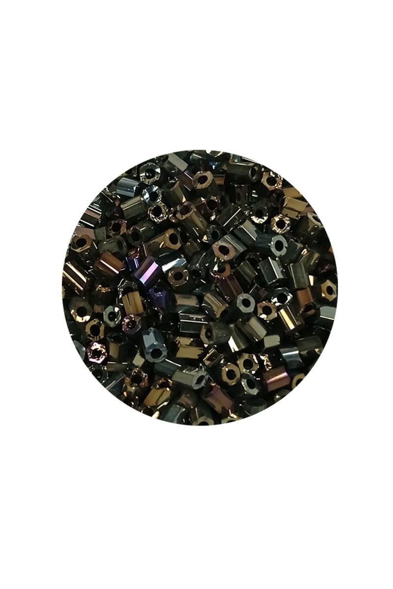 Kesme Cam Boncuk 2mm - 60 Gram - Asker Yeşili - BNC388