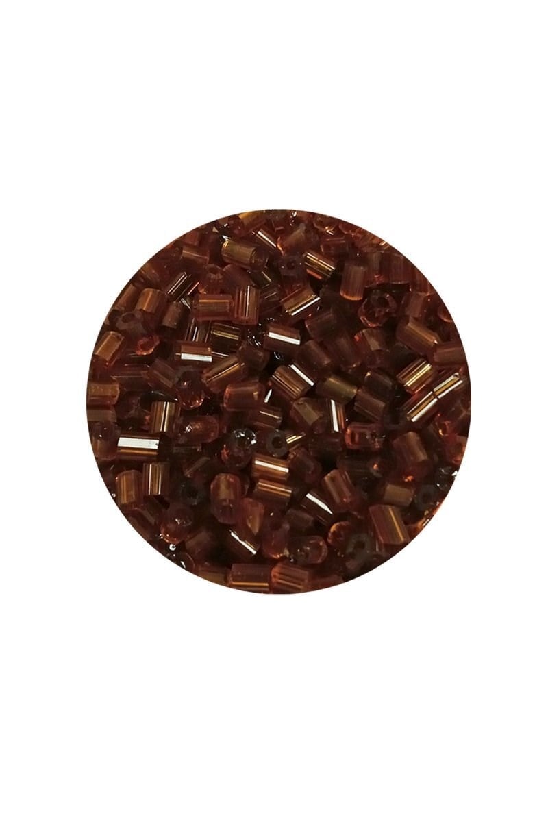 Kesme Cam Boncuk 2mm - 60 Gram - Şeffaf Açık Kahve - BNC391