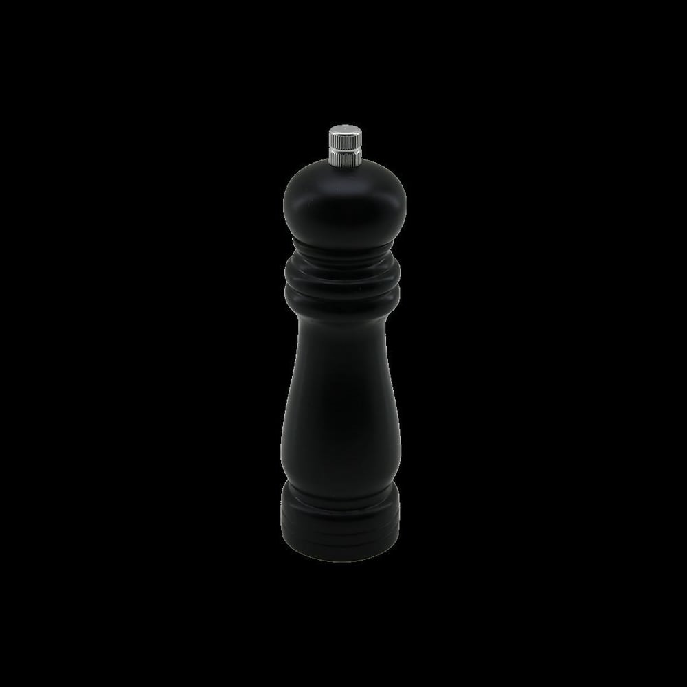 Küçük Siyah Ahşap Tuz ve Baharat Öğütücü (Çap 4.5 cm, 15.5 cm)
