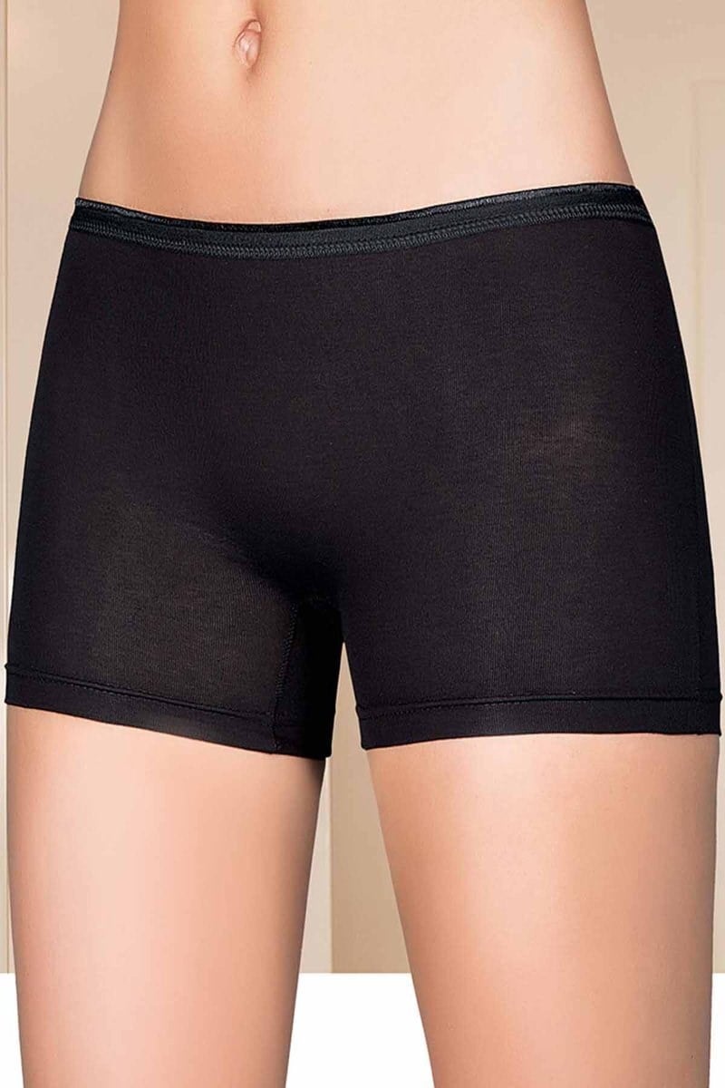 Likralı Kadın Boxer Siyah 2101B