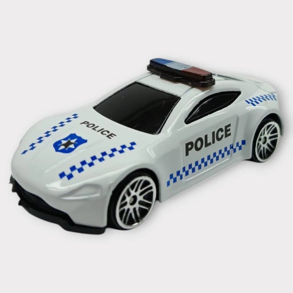 Metal Mini Polis Arabası 8 cm