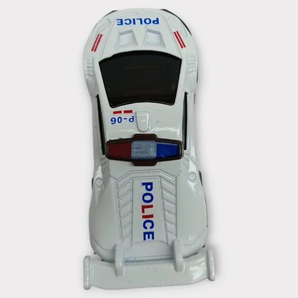 Metal Mini Polis Arabası 8 cm