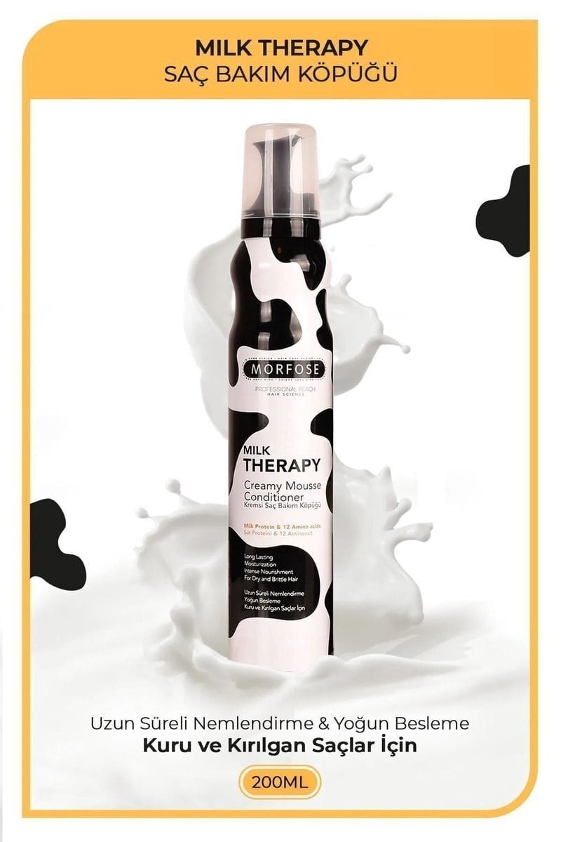 Milk Therapy Kremsi Saç Bakım Köpük 200 ML - Besleyici Koruyucu - mrfs