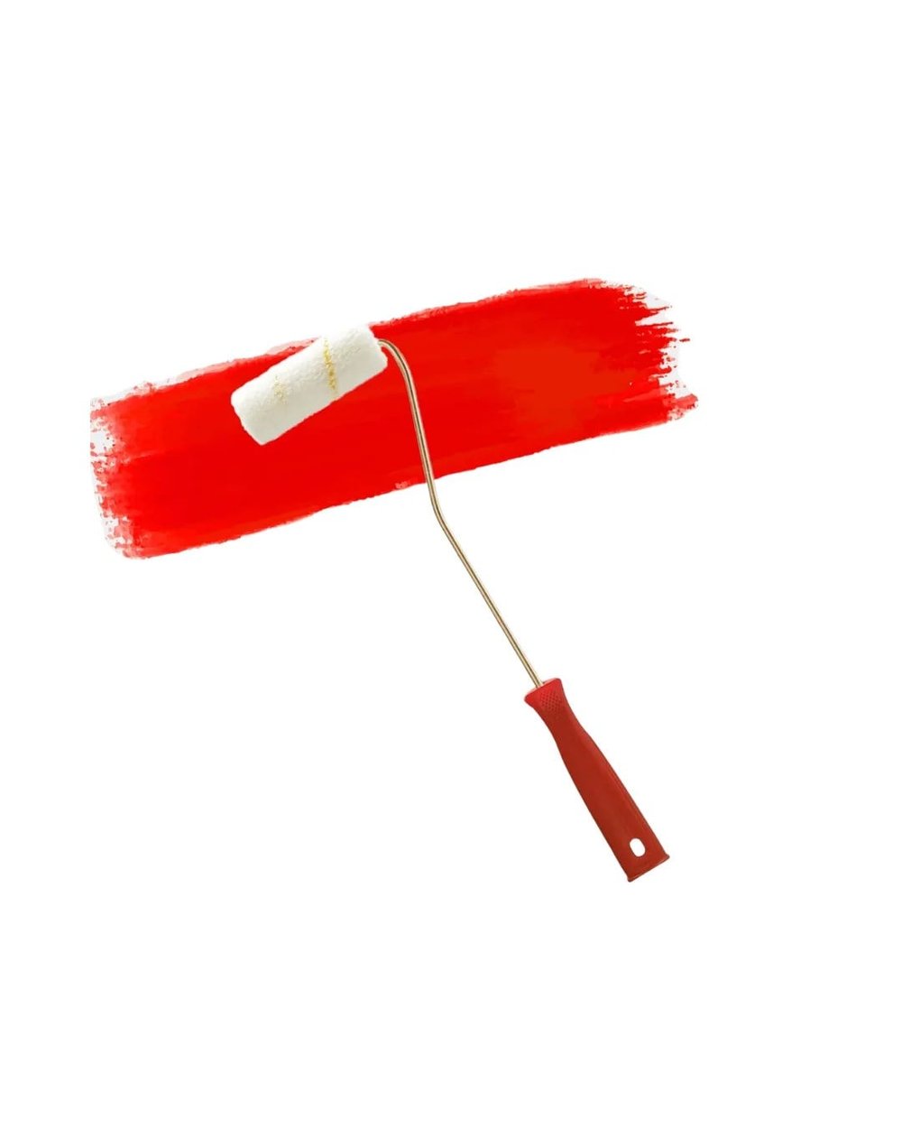 Mini Boya Fırça Seti 10 Cm Rulo Fırça 6 Adet Yedek Rulo Hediyeli Duvar Boyama Aparatı