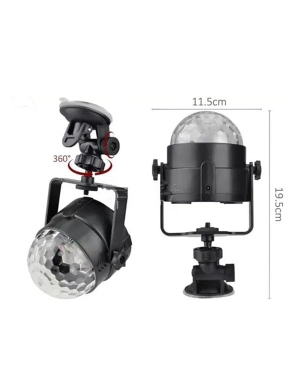 Müzik Ritmine Uyumlu 7 Modlu Renkli Disko Topu Işığı