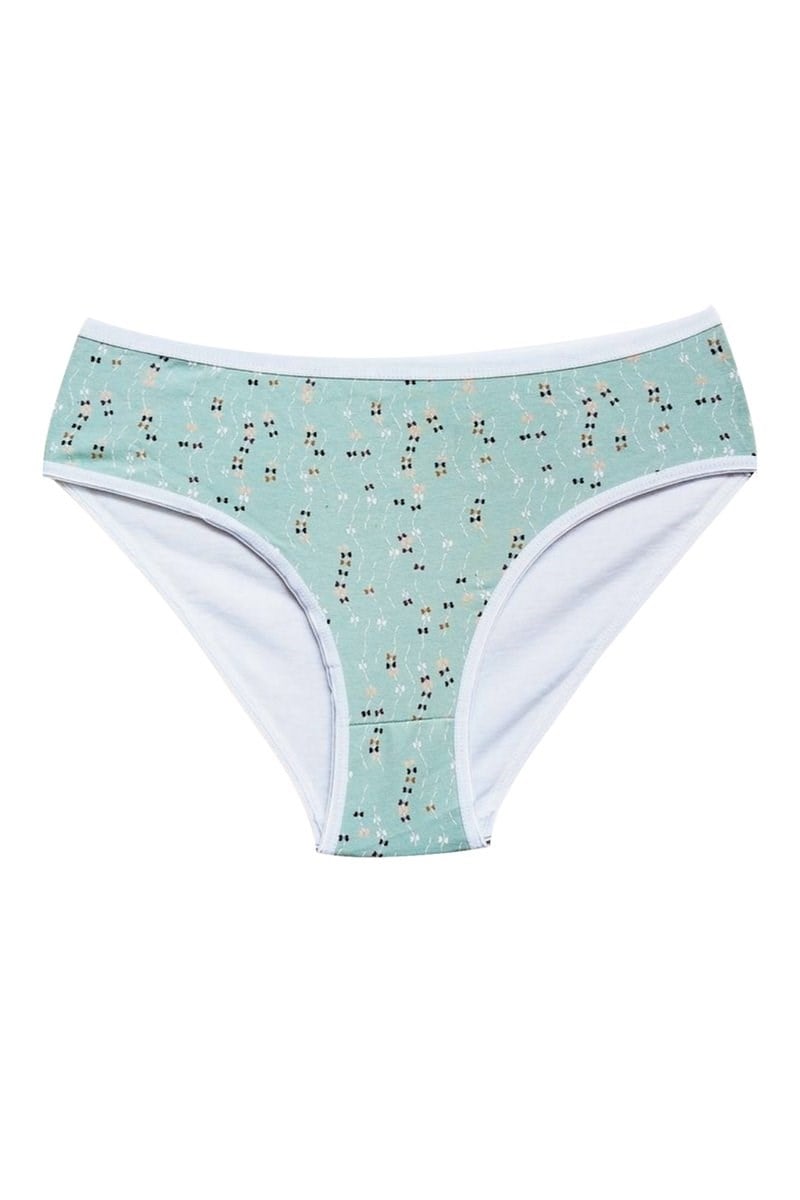 Pamuklu Geniş Kenarlı Likralı Desenli Bato Kadın Külot 5li Paket Set 2