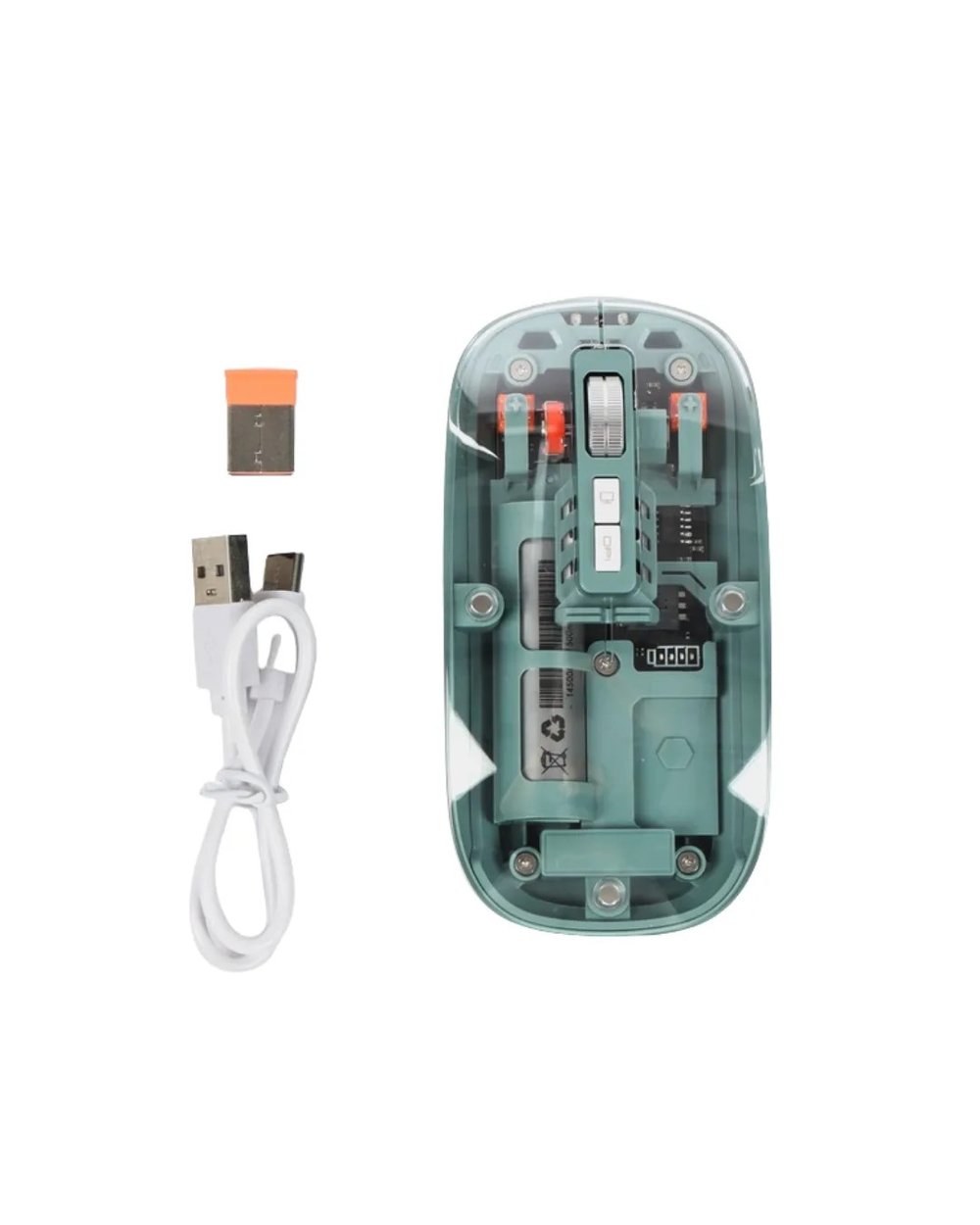 Pilli Kablosuz Mouse Bluetooth ve USB Uyumlu Sessiz Tıklama