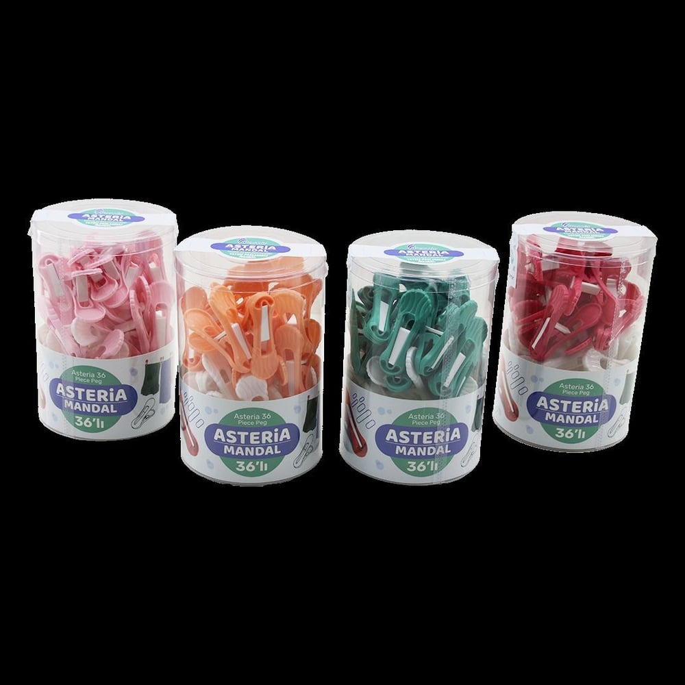 Plastik Renkli Mandal 36lı Kutulu (Yaysız)