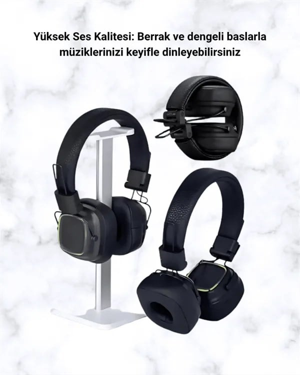 RGB Işıklı Katlanabilir Bluetooth 5.3 Kulak Üstü Kulaklık