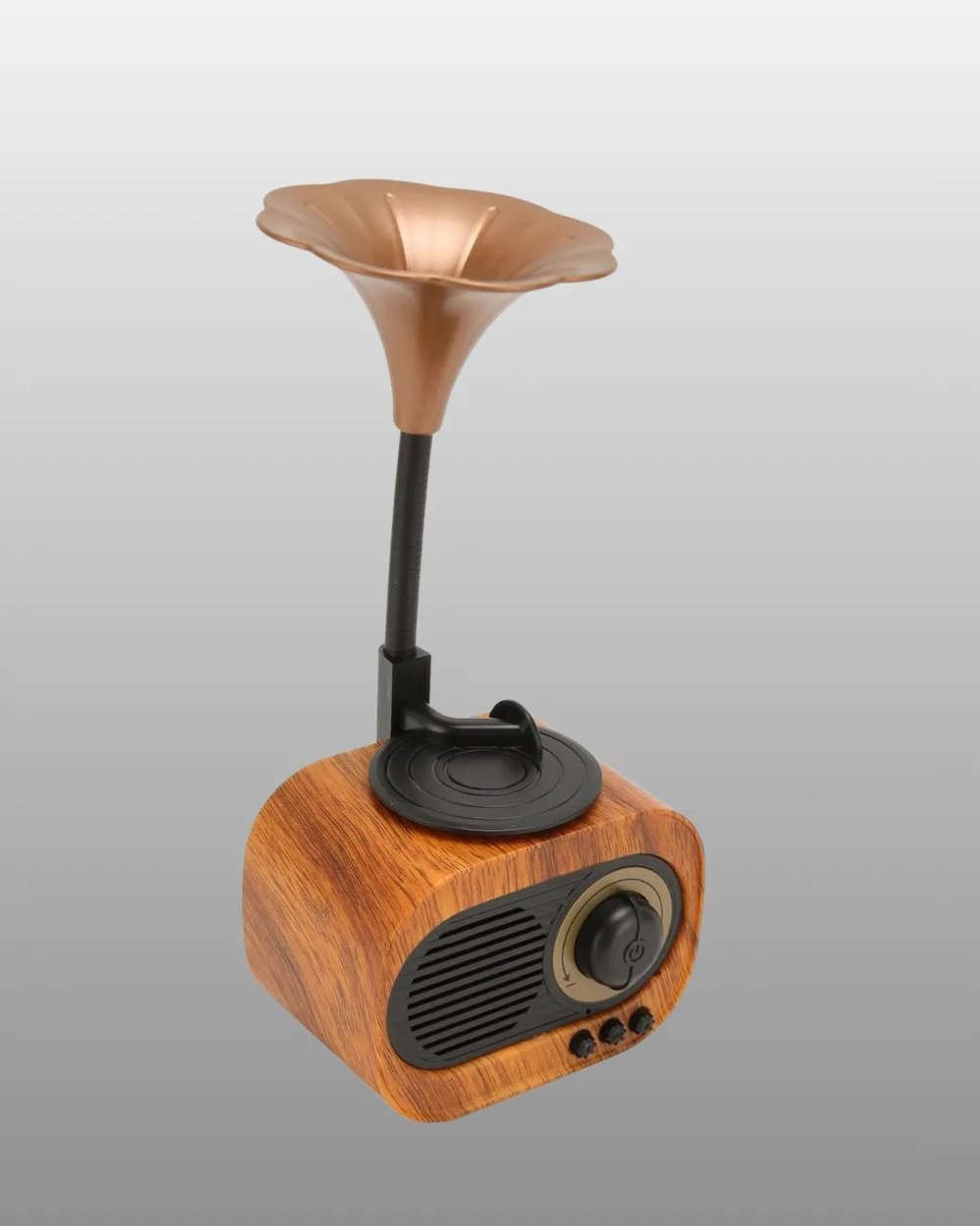 Retro Tasarımlı Mini Bluetooth Hoparlör ve FM Radyo Çoklu Medya