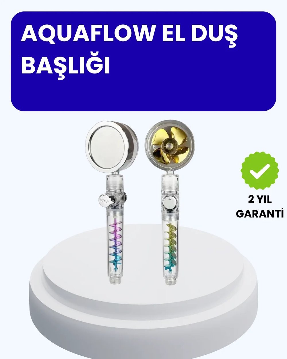 Sağanak Yağmur Etkili El Duşu – Start Stop Tuşlu Su Tasarruflu
