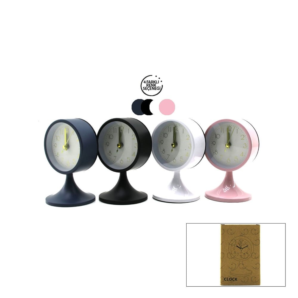 Twin Bell Metal Masa Çalar Saat 8.5 cm - Pilli