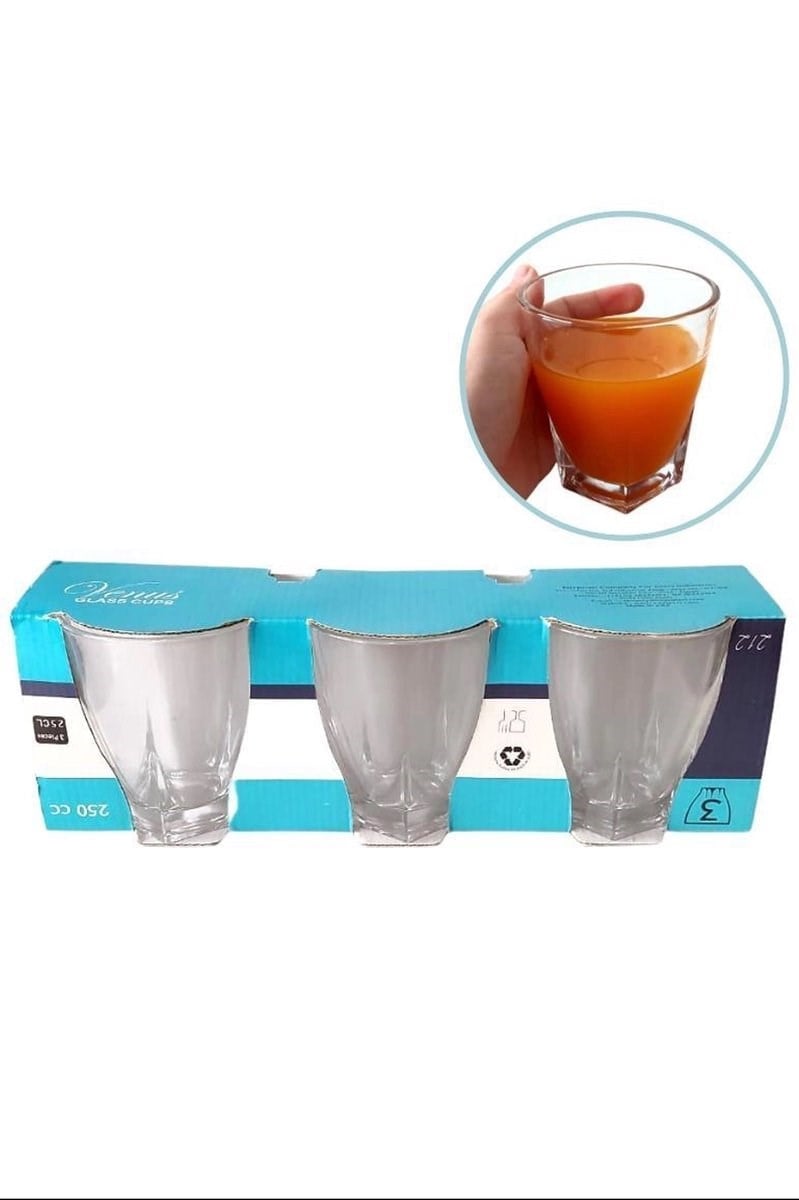 Venüs 3lü Su Bardağı 250Ml Royaleks-212
