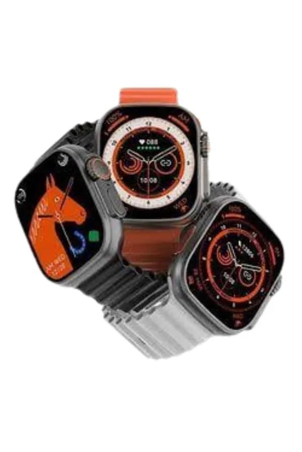 Yeni Model Akıllı Saat Ultra Smart Watch Gümüş Kasa 45mm Titreşim