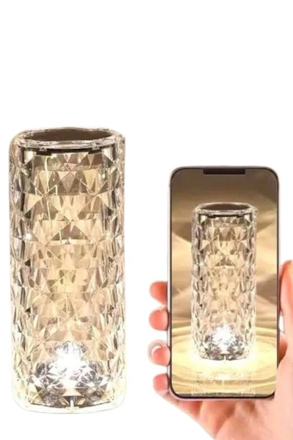Yeni Nesil Modern Kristal Masa ve Gece Lambası Dokunmatik Renk Değiştirebilen