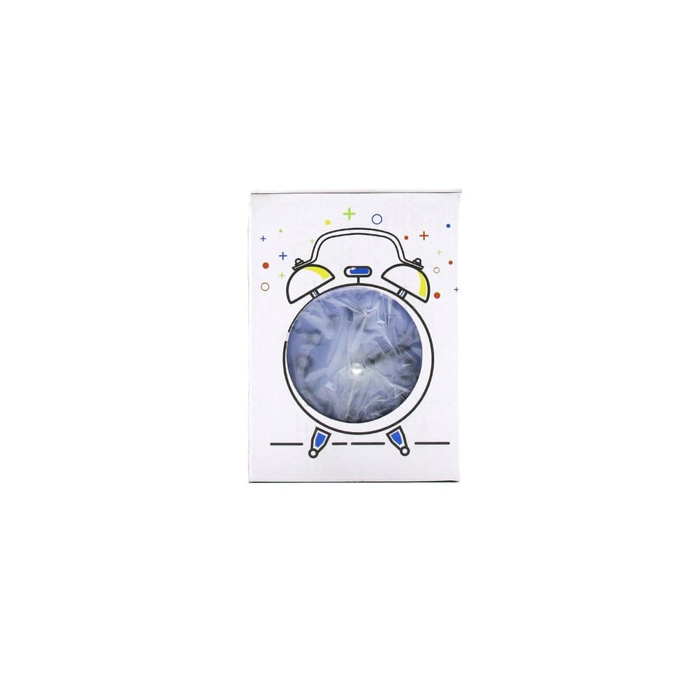 Yuvarlak Masa Çalar Saat 9 cm - Pilli Işıklı