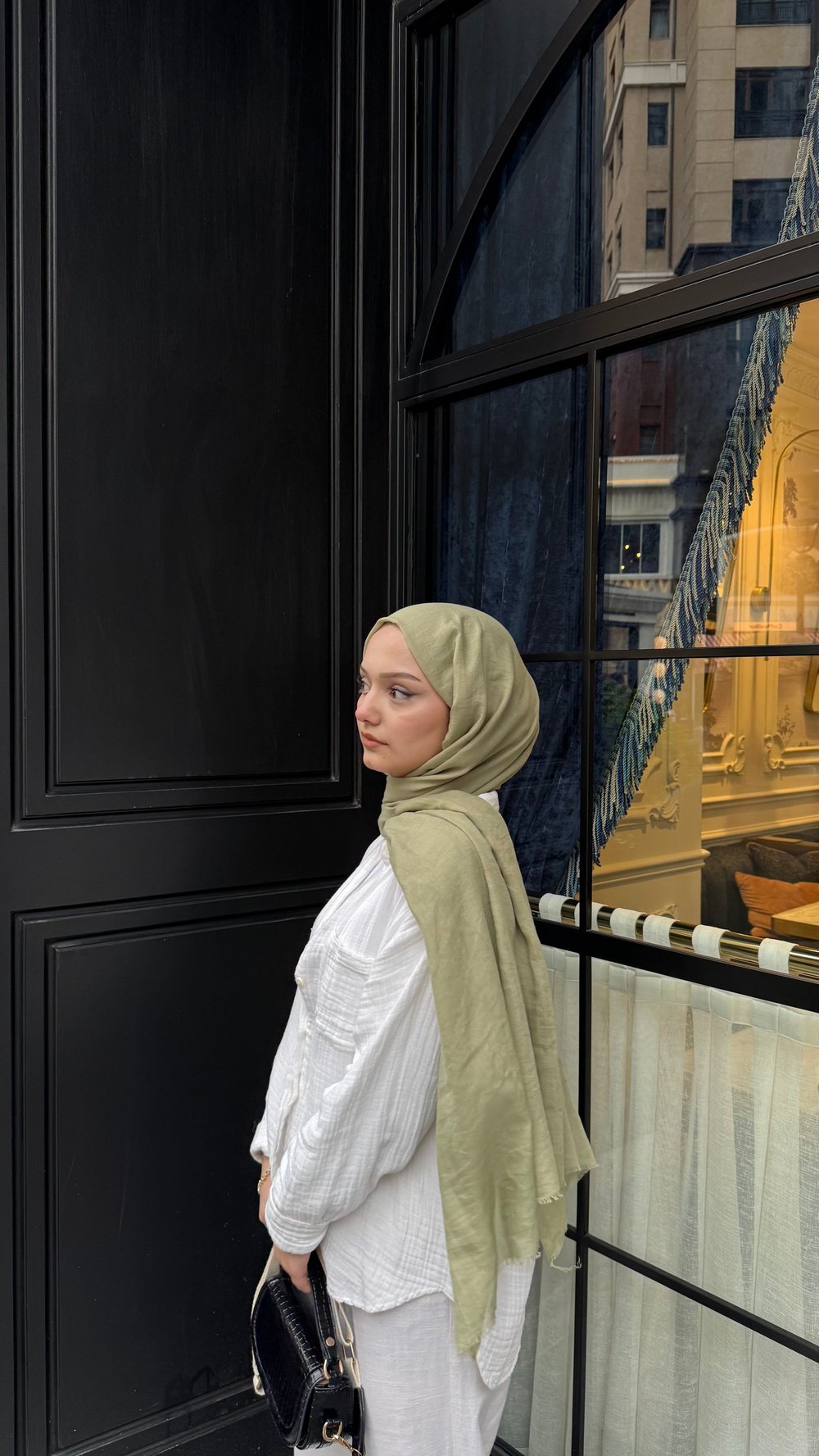 Claire Pamuk  Şal-Çağla Yeşili -ŞAL