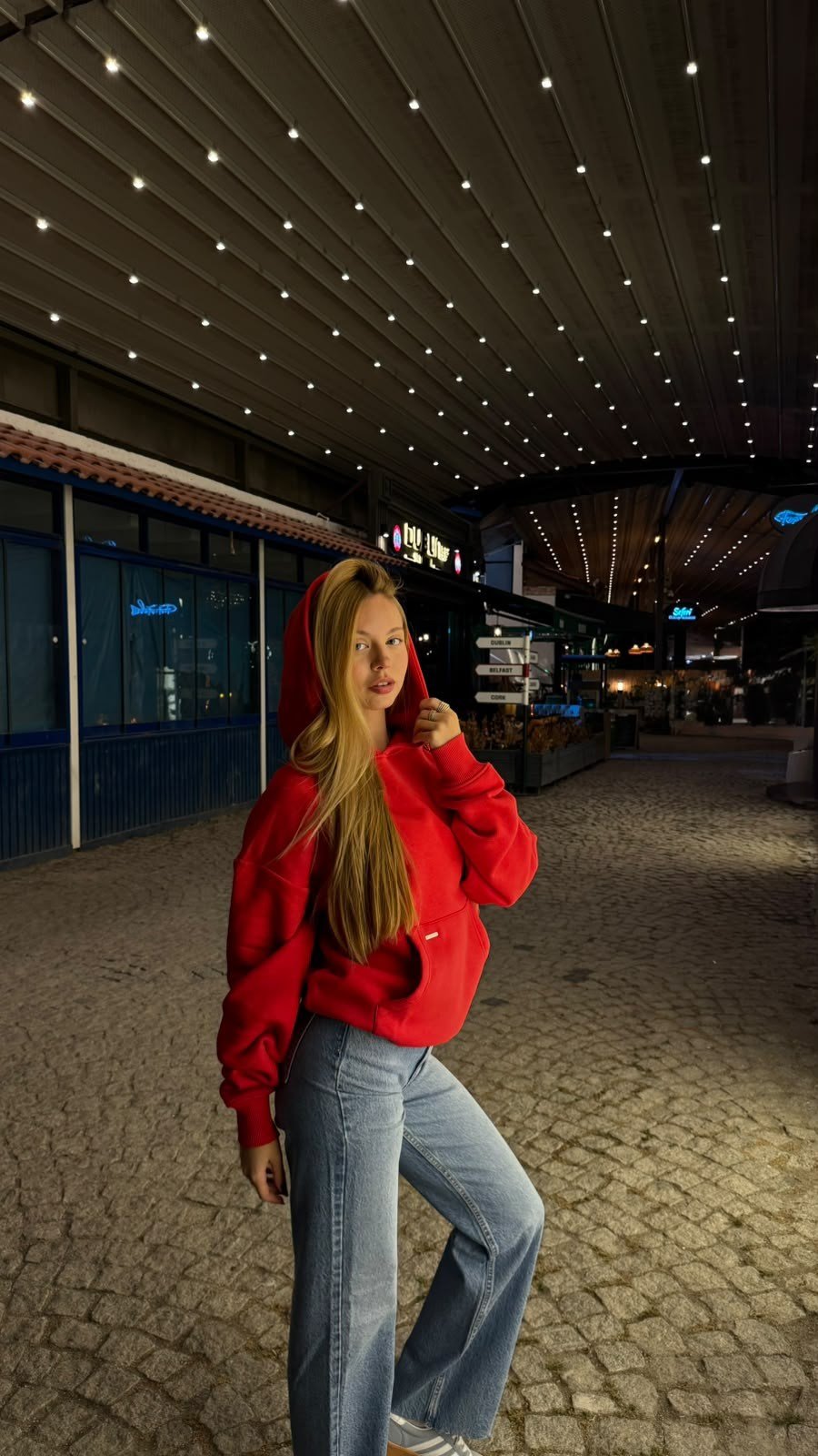 Pamuk Sweatshirt Kırmızı -Sweatshirt