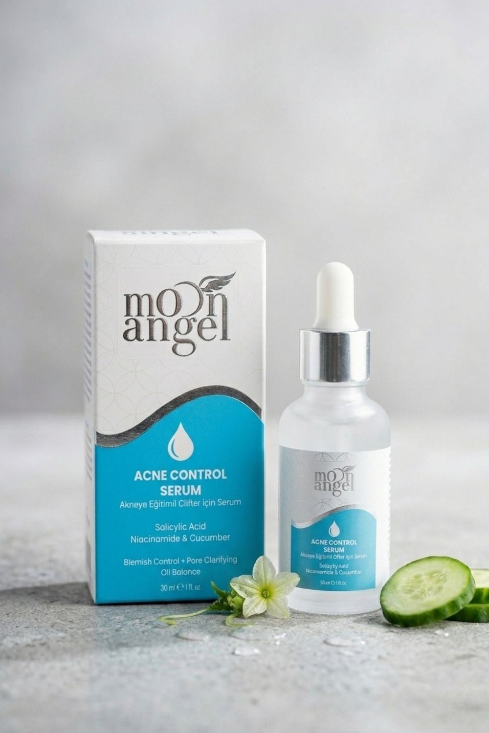 Moon Angel Acne Control Serum 30 ml Akne Karşıtı Gözenek Arındırıcı Yüz Serumu | (Salisilik Asit, Niacinamide)Moon Angel
