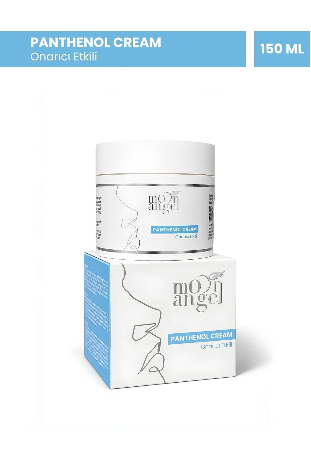 Moon Angel  Panthenol Derma Nemlendirici Bakım Kremi Yoğun Nemlendirme ve Günlük Cilt Bakımı 150 mlMoon Angel