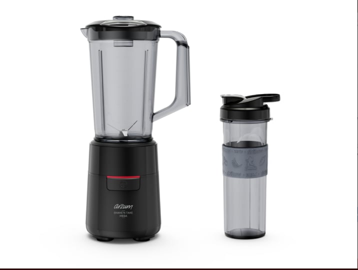 ARZUM MAXİ SÜRAHİ BLENDER AR1193 SHAKE-N TAKE MEGA (SİYAH)