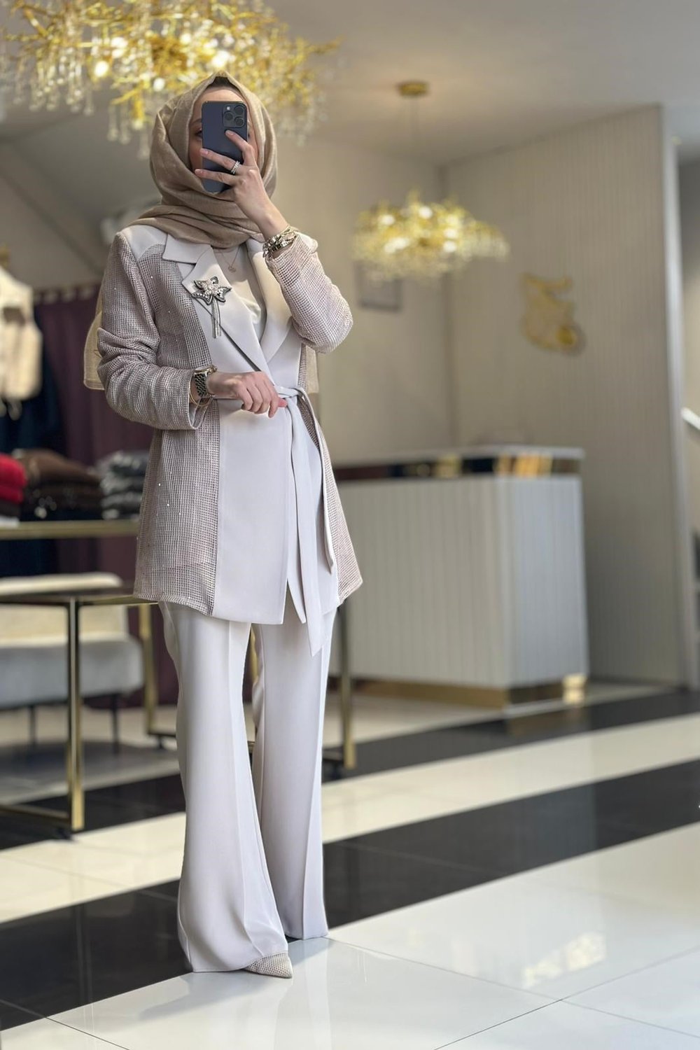 BROŞ FİLE DETAYLI 3'LÜ TAKIM