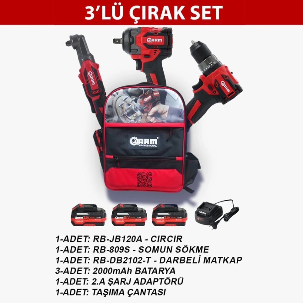 3'lü Çırak Set