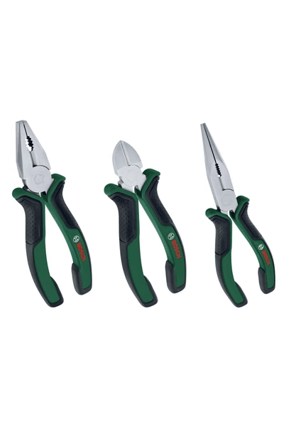 Bosch Pense Seti 3 Parça (Kargaburun, Yan Keski, Pense)