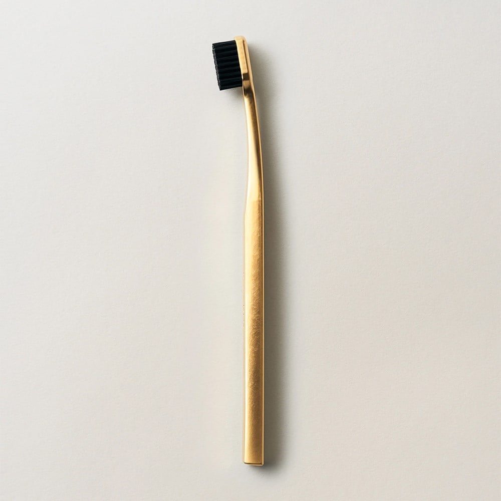 Aurezzi 24K Gold Black Siyah Medium Orta Diş Fırçası