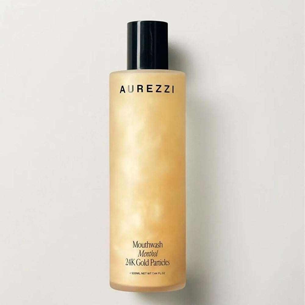 Aurezzi Mountwash 24K Altın Parçacıkları Menthol Ağız Bakım Suyu 220Ml