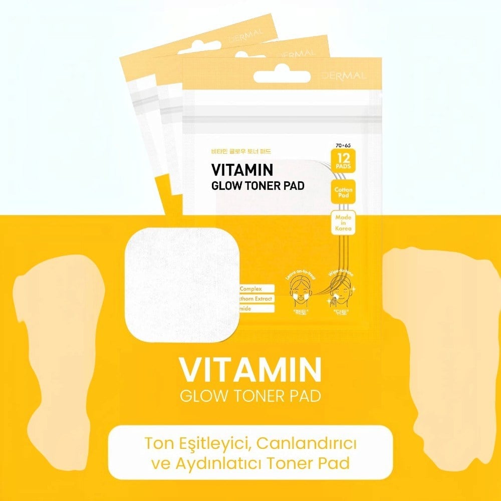 Dermal Vitamin Özlü Parlatici Tonik Ped