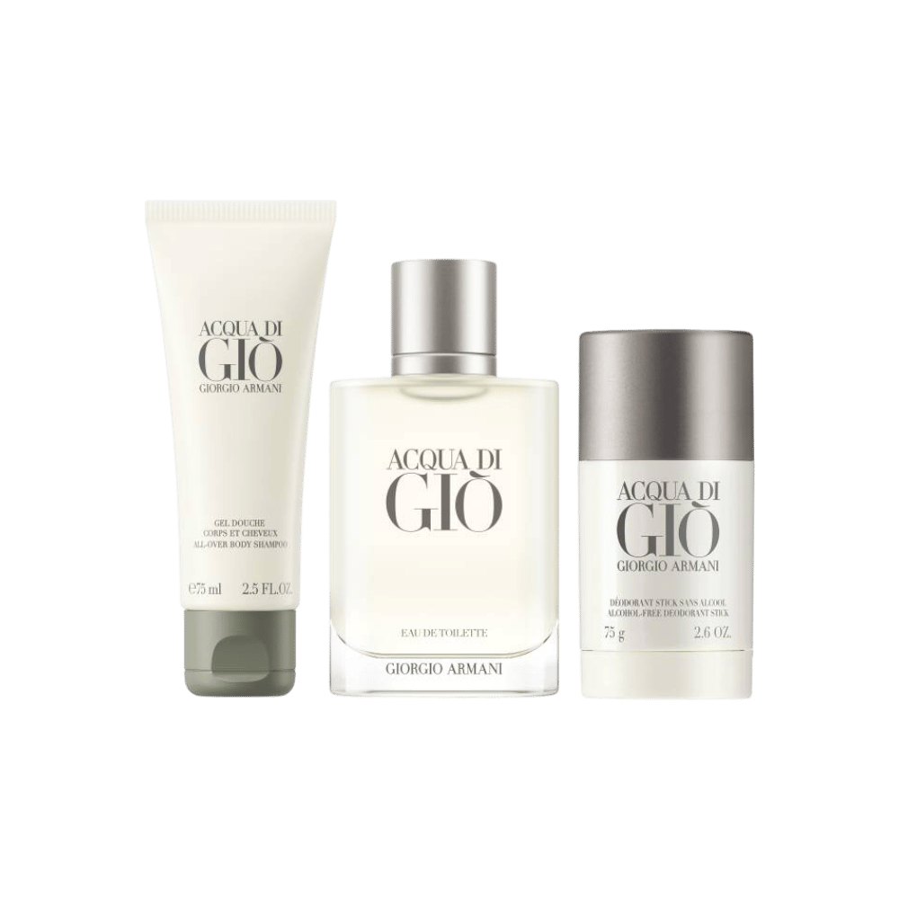 Giorgio Armani Acqua Di Gio Edt 100Ml+75G Stick+75Ml Bs Set