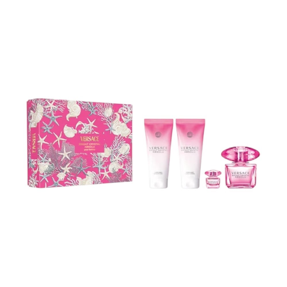 Versace Bright Crystal Çanta Set 90Ml+100Ml Sg+100Ml Bl Edt