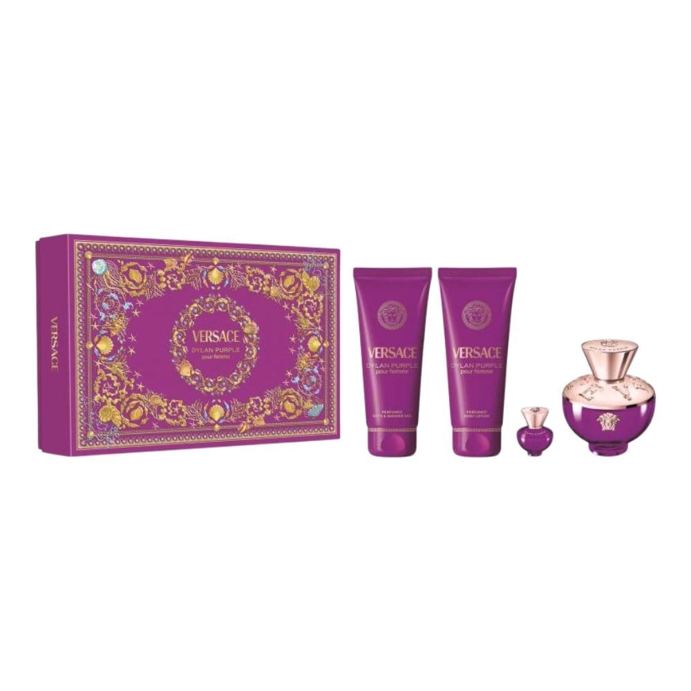 Versace Dylan Purple Pour Femme 100Ml 5Ml 100Mlbl 100Mlsg Edp Set