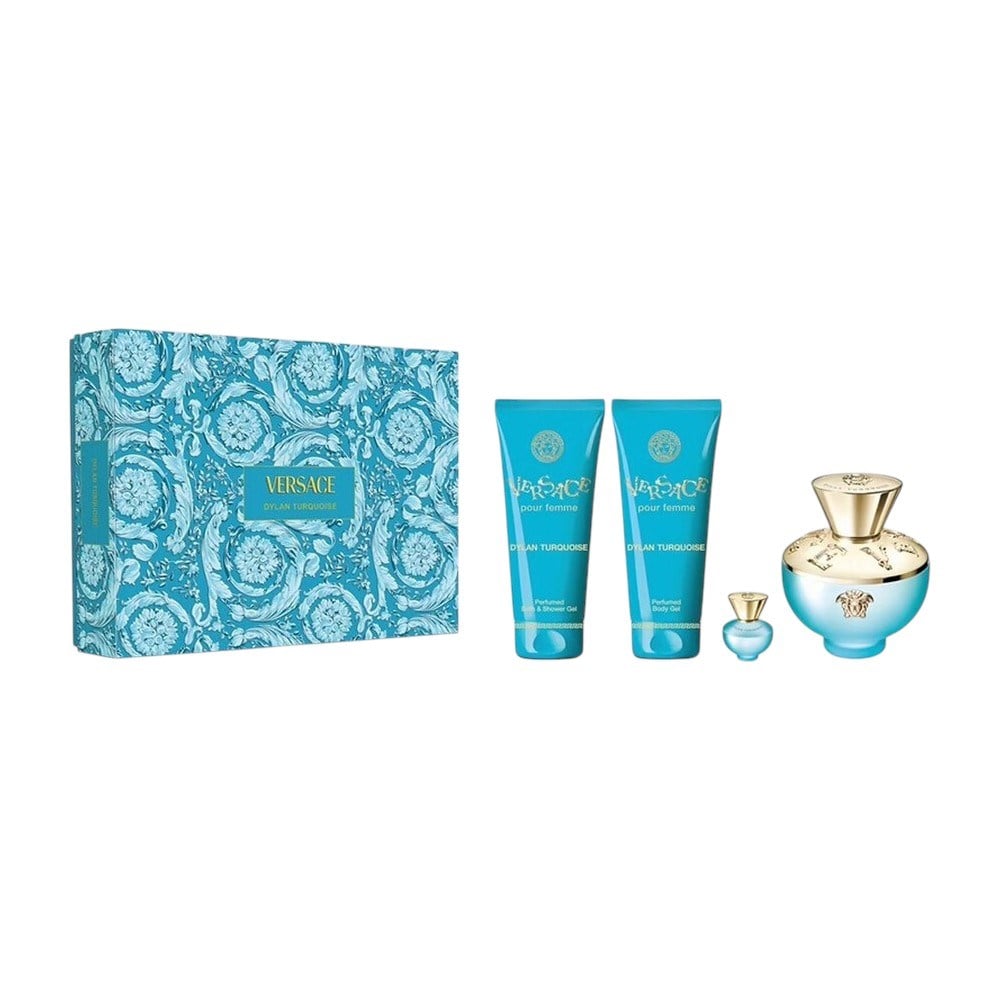 Versace Dylan Turquoise 100Ml+5Ml+100Ml Bl+ 100Ml Bg Set