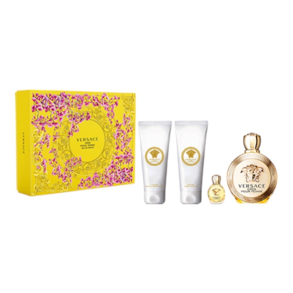 Versace Eros Femme Set 100Ml Edp+100Ml Bl 50Ml Sg+5Ml Edp