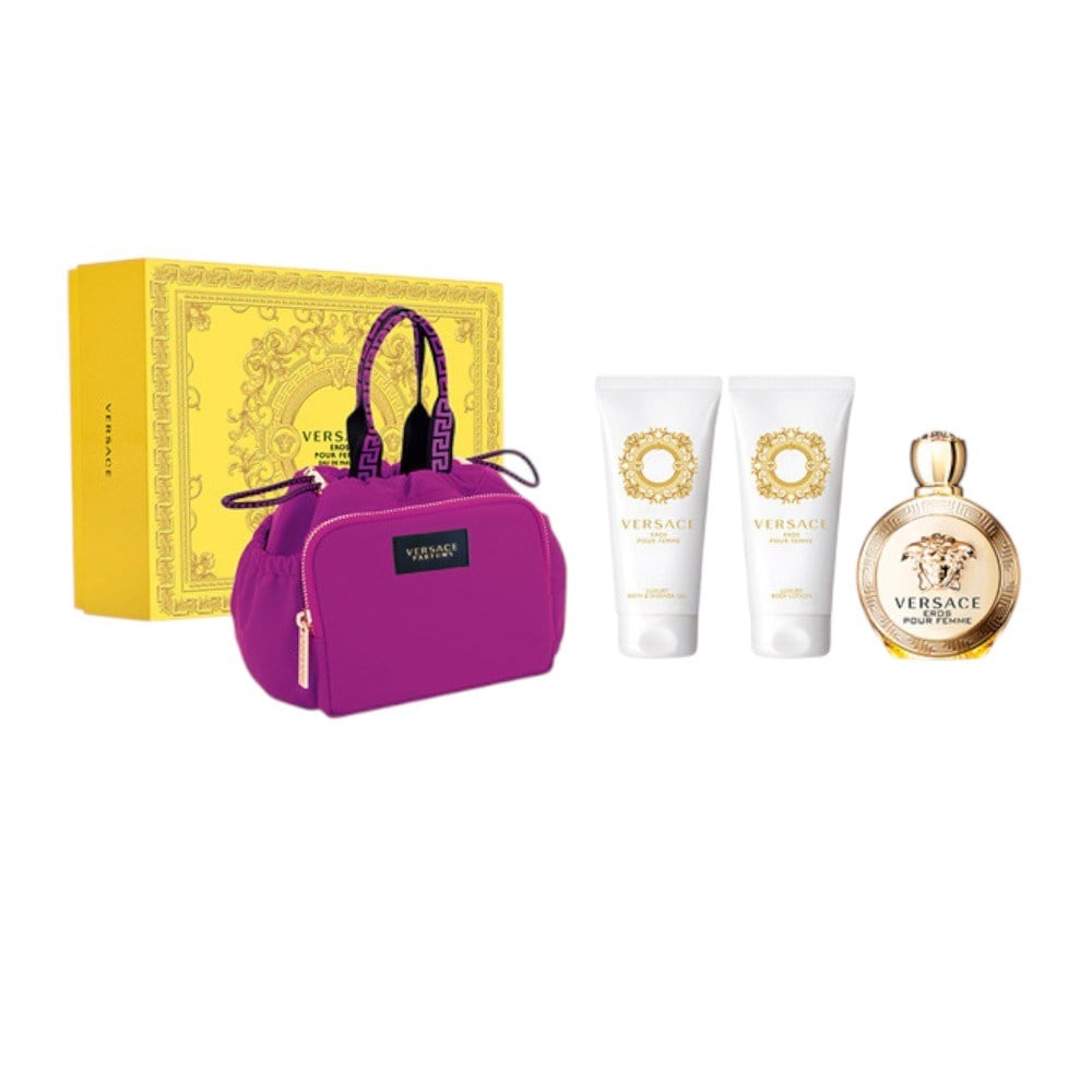 Versace Eros Pour Femme Çanta Set 100Ml+ 100Ml Sg+100Ml Bl Edp