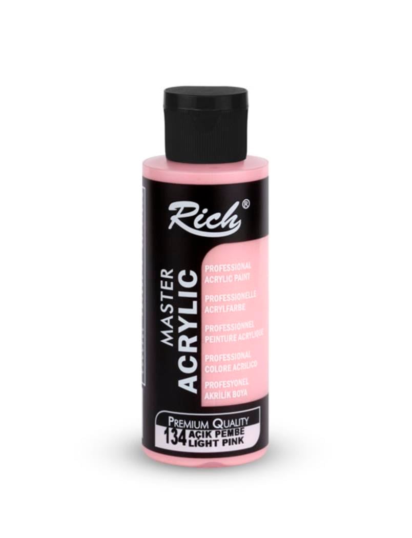 MASTER AKRİLİK 120 ML AÇIK PEMBE Stok Kodu: AKR-120-134