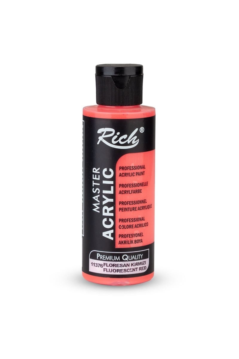 MASTER AKRİLİK FLORESAN 120 ML KIRMIZI Stok Kodu: AKR-120-11376