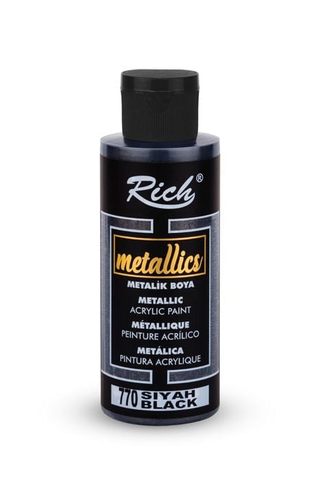 METALİK BOYA 120 ML SİYAH Stok Kodu: MET-120-03985