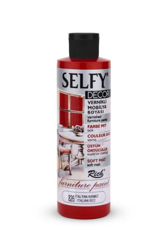 SELFY DECOR 240 ML İTALYAN KIRMIZI Stok Kodu: SLF-240-09442