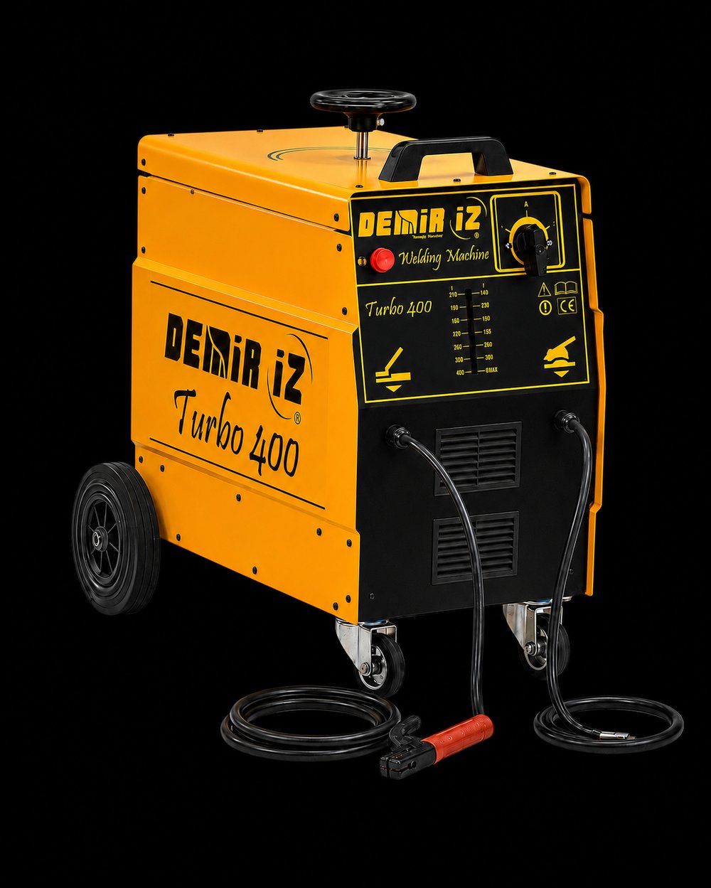 Demir-İz T.400 - Çubuk (Elektrot) Kaynak Makinesi (400 AMP, Alüminyum Sargılı, Ac, Tekerli)