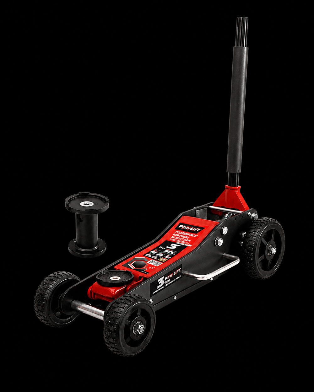 DHT - Kısa Timsah Kriko (3 Ton, Off-road, Düşük Profil, Yükseltme Aparatlı)