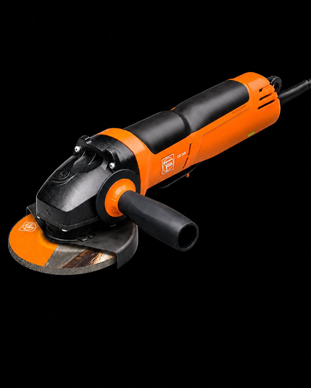 Fein - Aküsüz (Kablolu) Avuç Taşlama (15-125 MM, Kömürsüz, 1500 W, Mandallı, Germany)