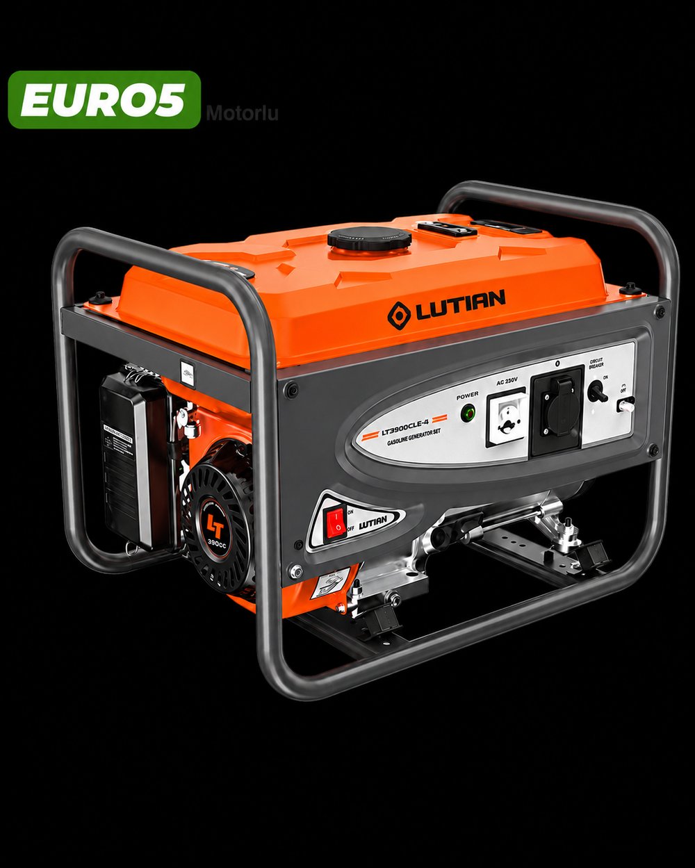 Lutian LT3900EN-4 (LTJB108M) - Benzinli Jeneratör (2.8 KW, 220 V, Marşlı, Turuncu)