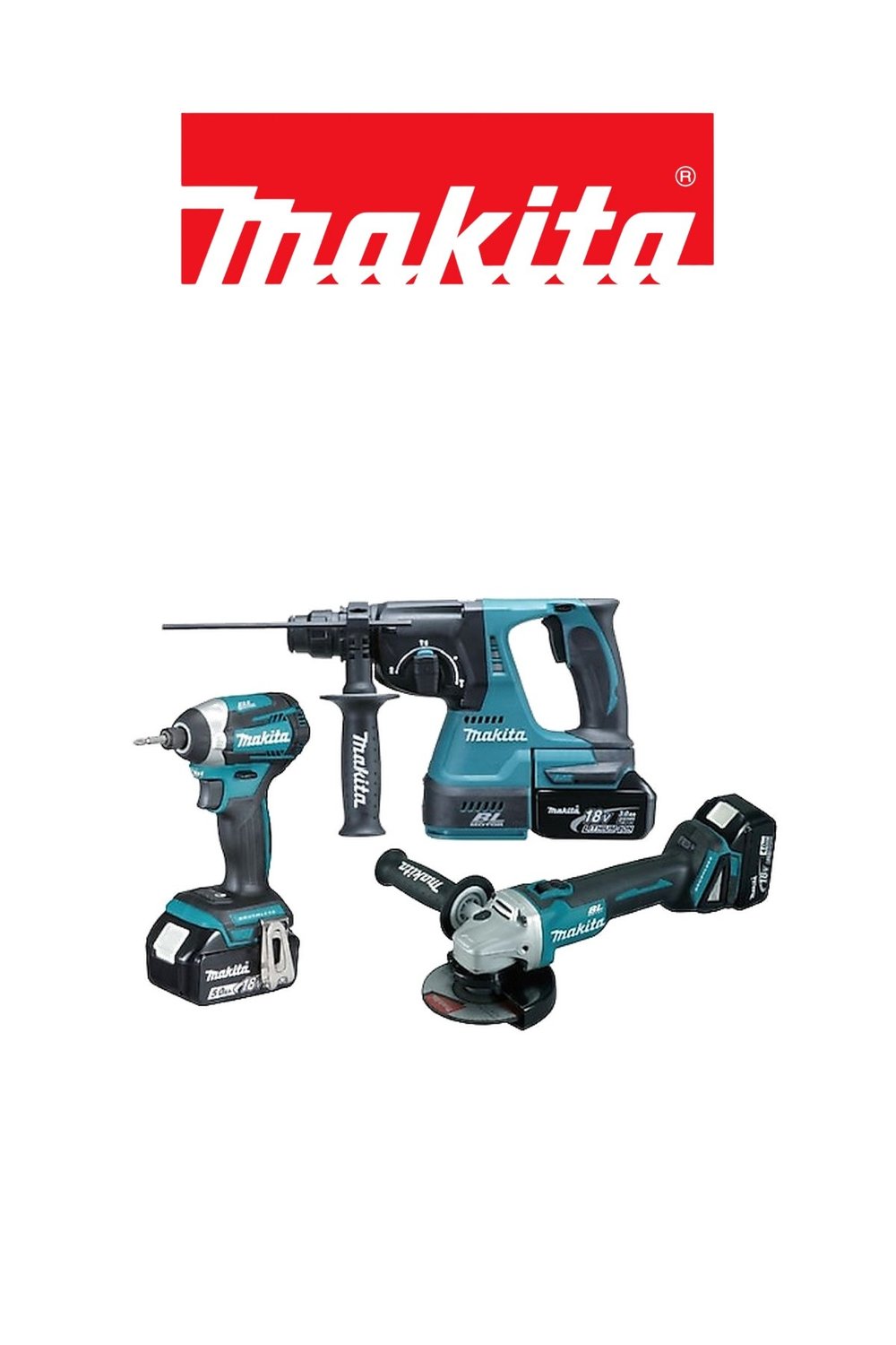 Makita DLX3070TX 18V Akülü 3lü Kombo Set